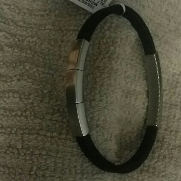 Giorgio Armani Black Stainless Steel Bracelet - Picture 4 of 4